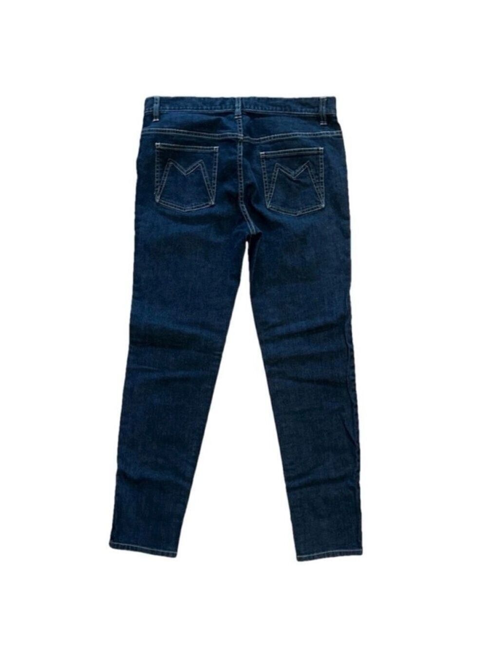 Marc Jacobs Skinny Jeans Dark Indigo Floral Lined Size 8 - Picture 3 of 10